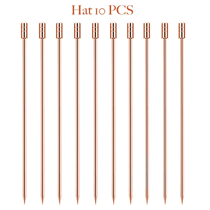 Stainless Steel Cocktail Picks (10-Pack)