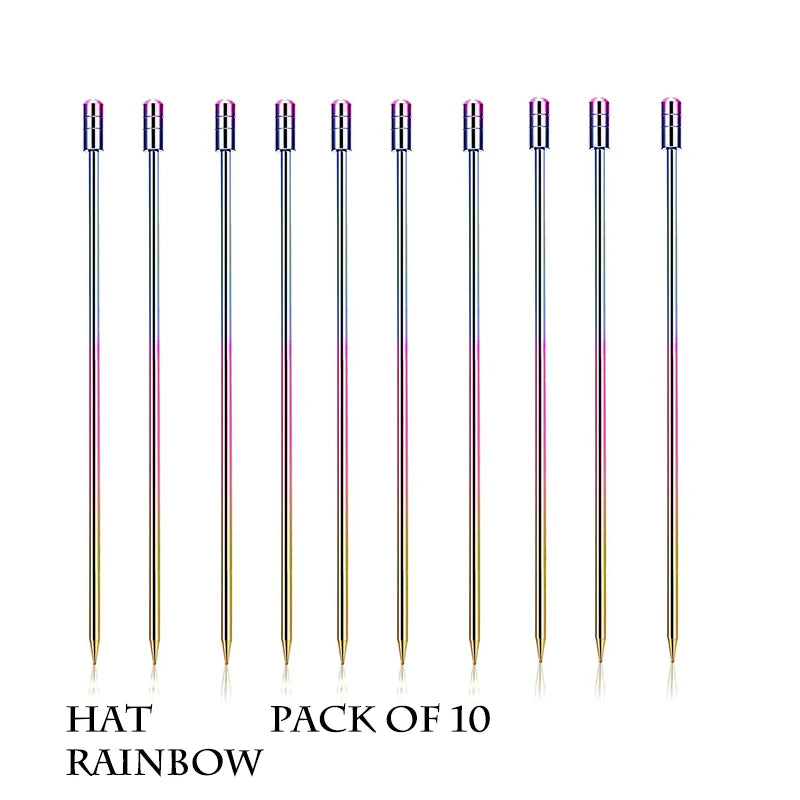 Stainless Steel Cocktail Picks (10-Pack)