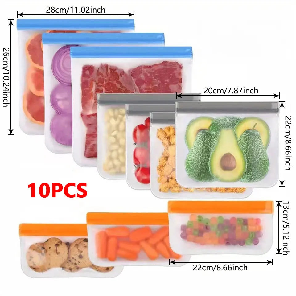Reusable Silicone Food Storage Bags