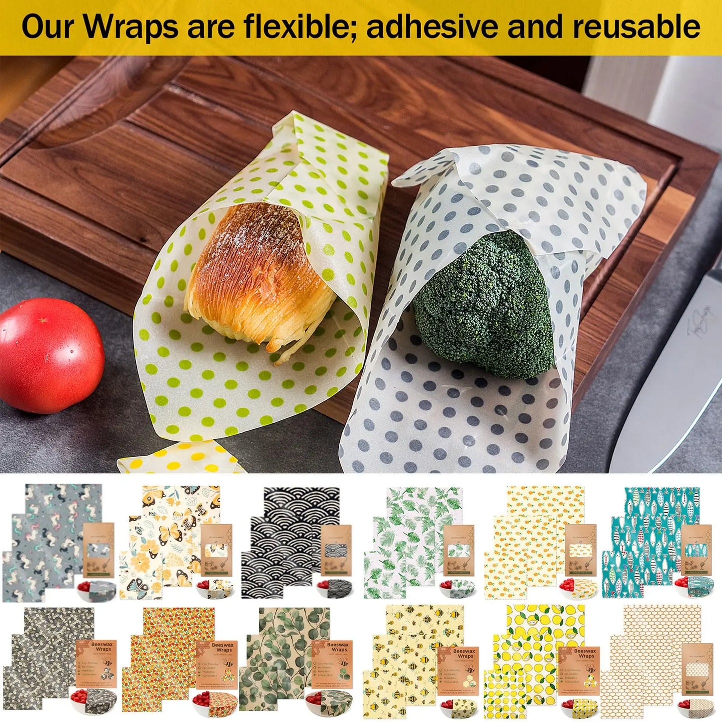 Reusable Beeswax Food Wraps