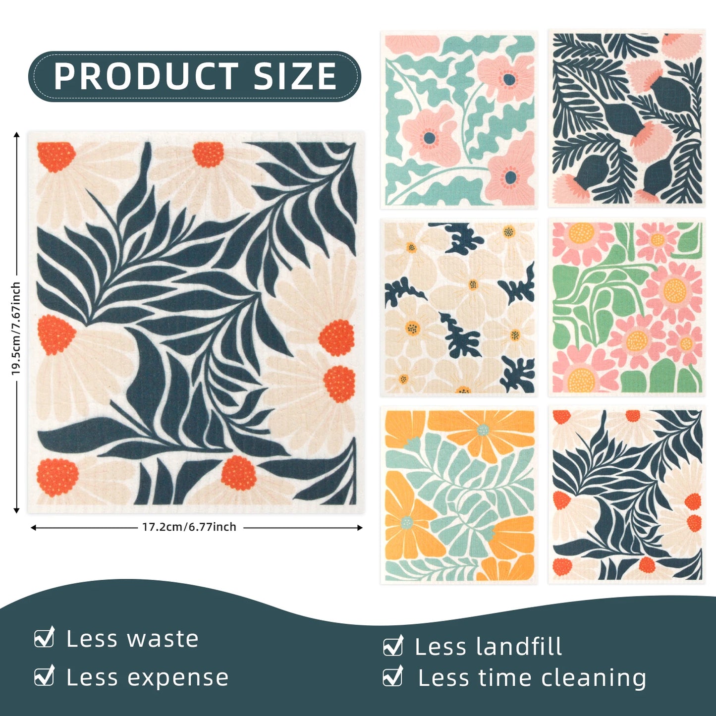 Reusable Swedish Dishcloths (3 or 6 Pack)
