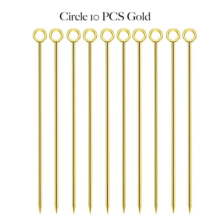 Stainless Steel Cocktail Picks (10-Pack)