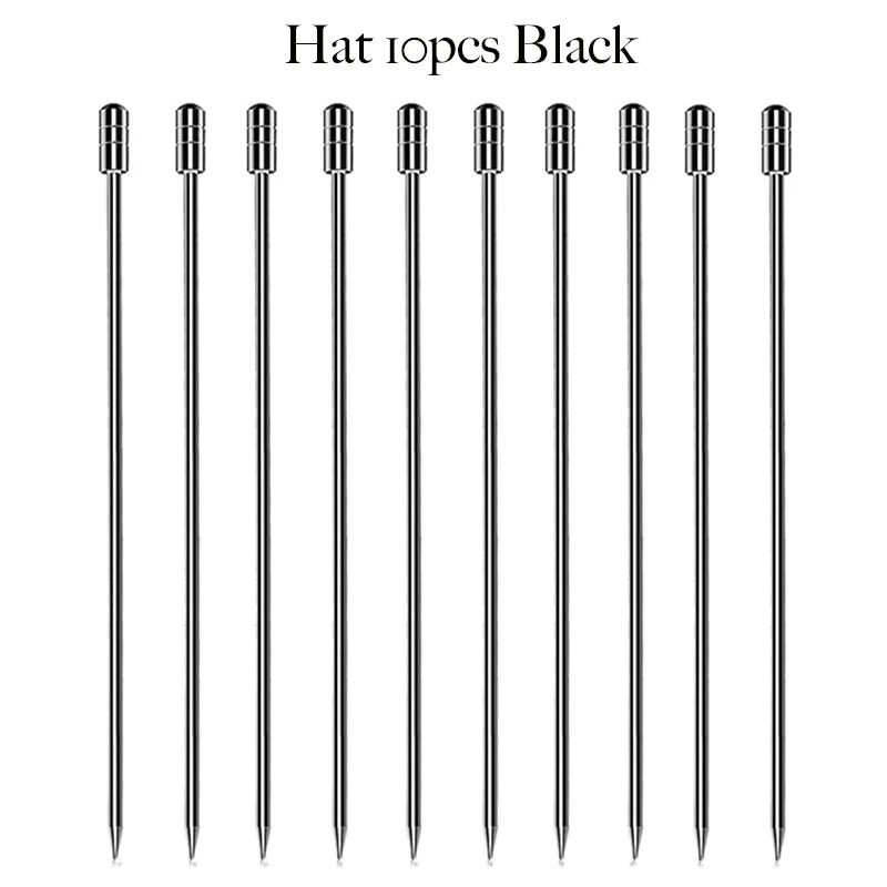 Stainless Steel Cocktail Picks (10-Pack)