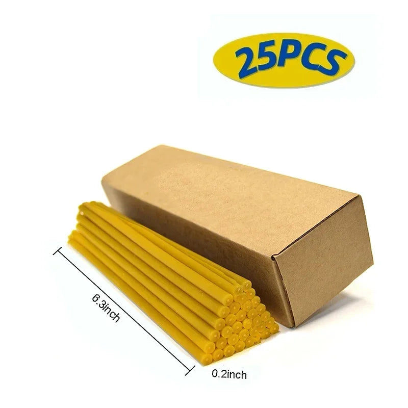Natural Beeswax Taper Candles