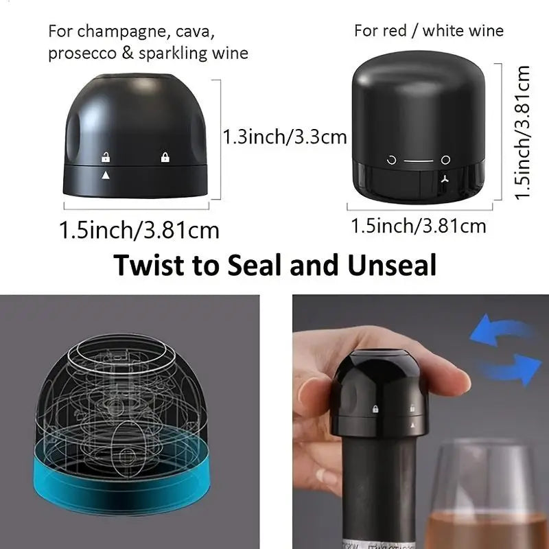 Reusable Vacuum Wine Bottle Stoppers