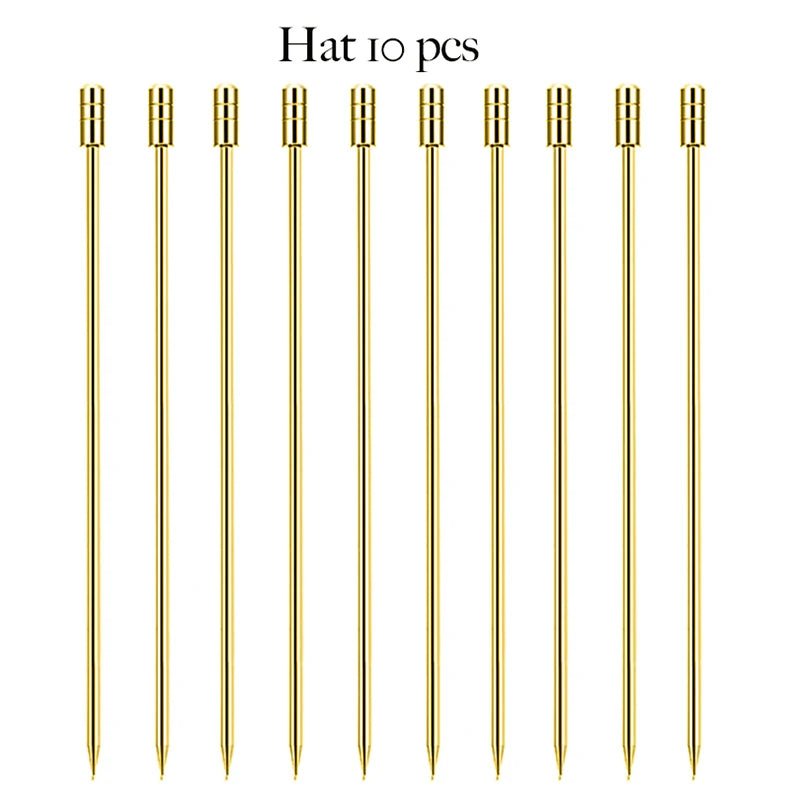 Stainless Steel Cocktail Picks (10-Pack)