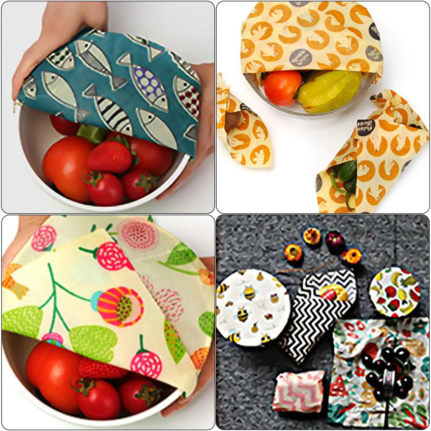 Reusable Beeswax Food Wraps
