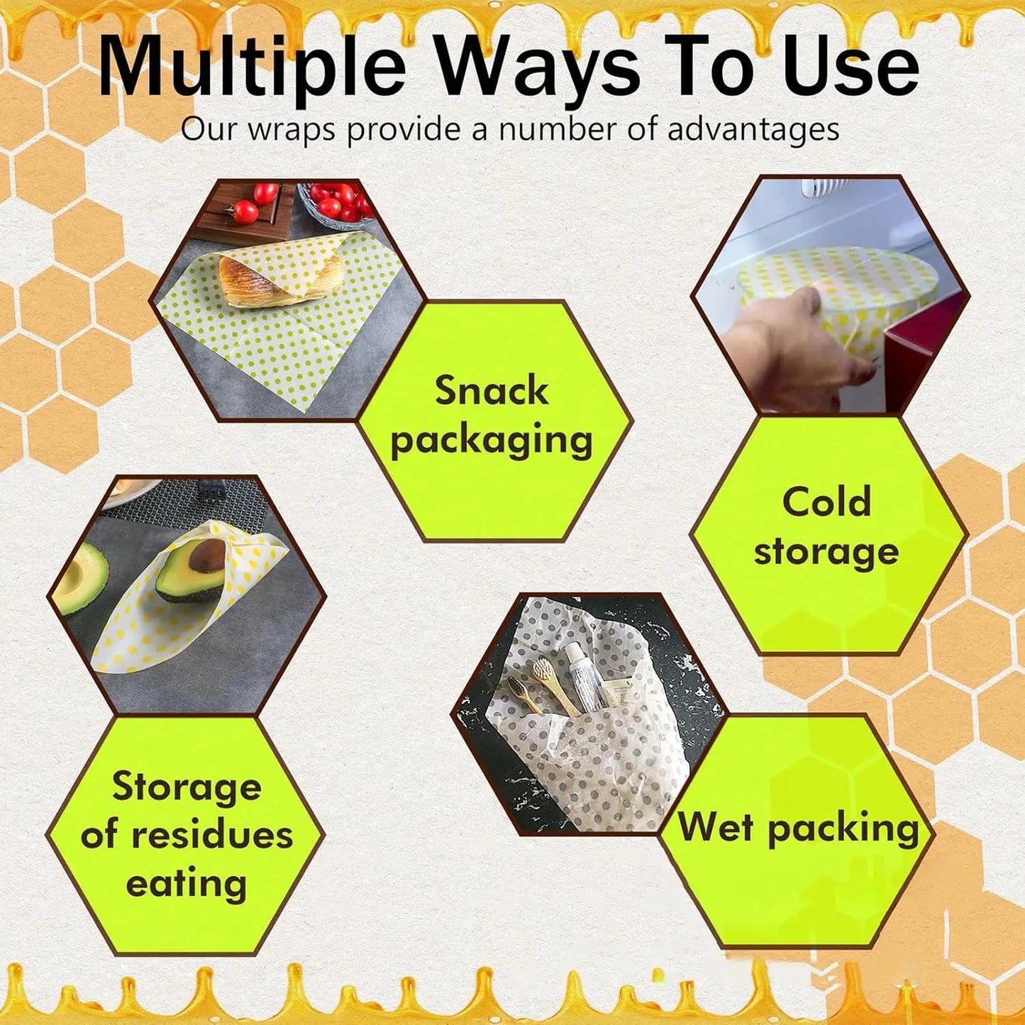 Reusable Beeswax Food Wraps