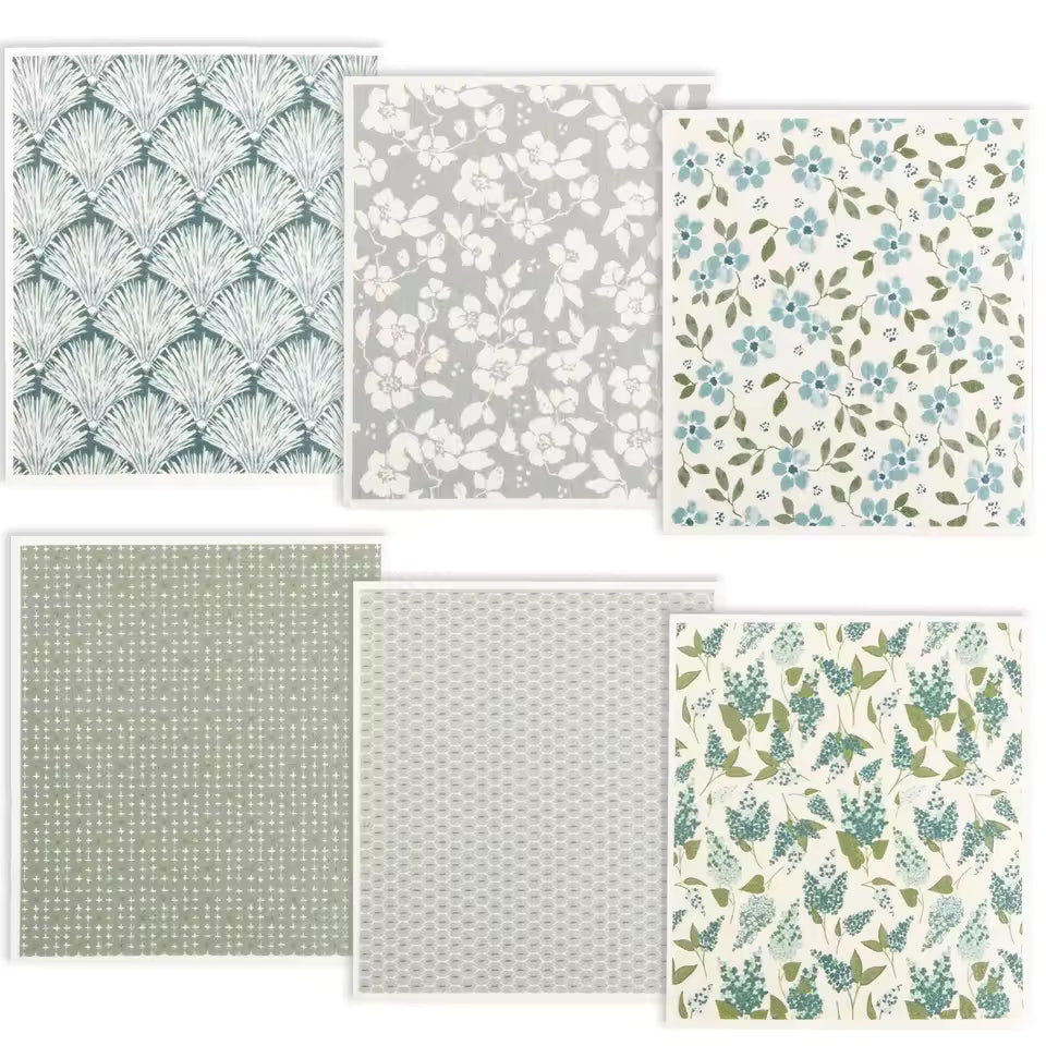 Reusable Swedish Dishcloths — 6 Pack