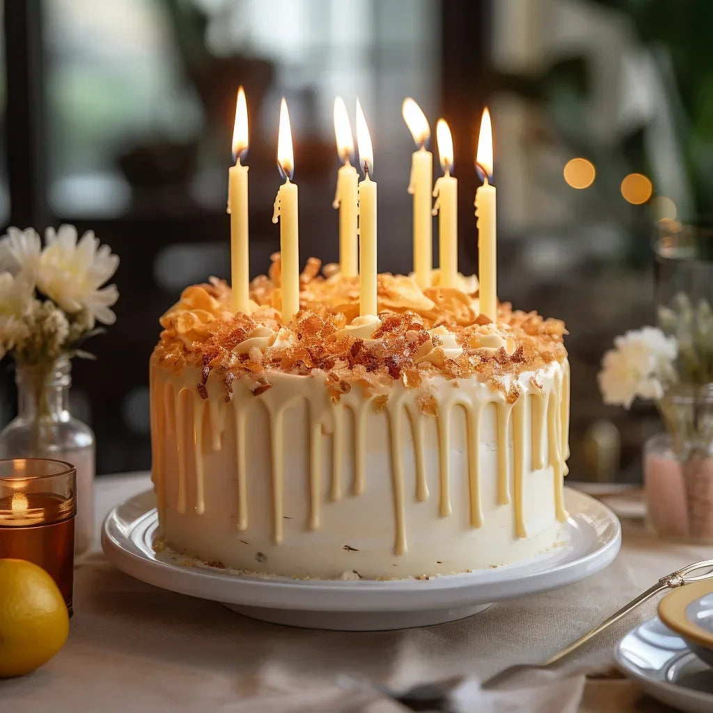 Natural Beeswax Taper Candles