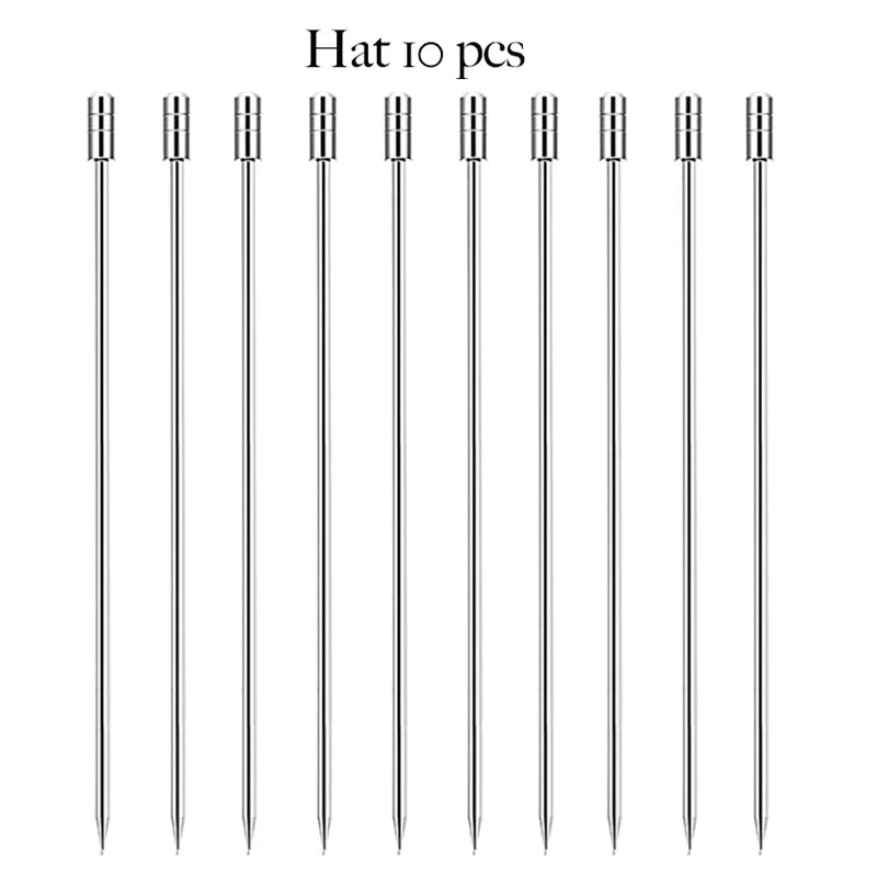 Stainless Steel Cocktail Picks (10-Pack)