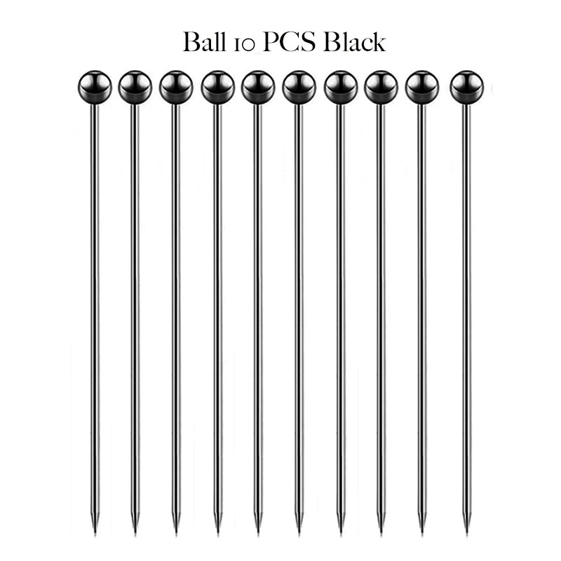 Stainless Steel Cocktail Picks (10-Pack)